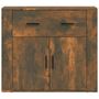 Voir la diapositive 3 : VIDAXL Buffet Chene fume 80x33x70 cm Bois d'ingenierie