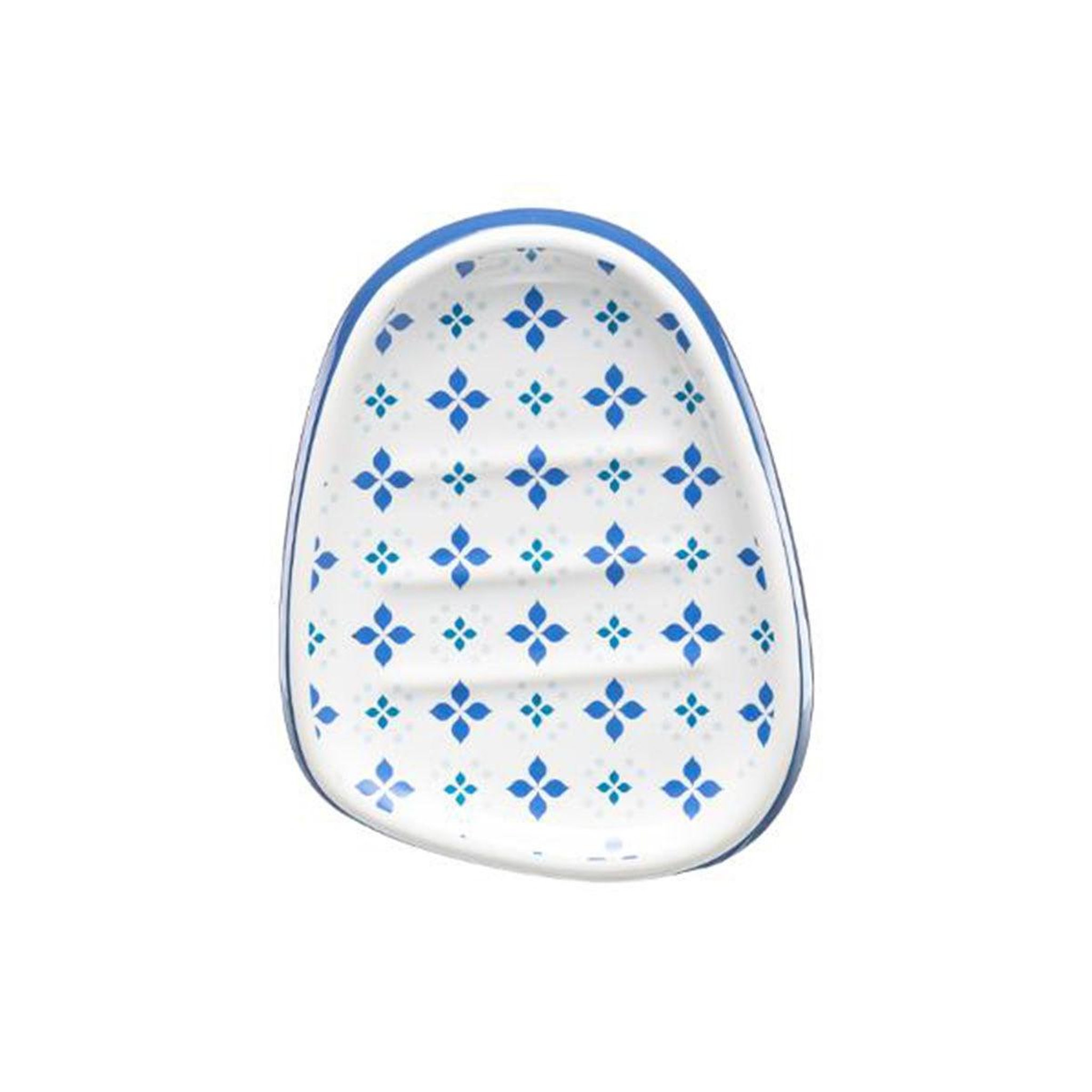 Voir la diapositive 2 : FIVE Porte savon en céramique  zula  12cm bleu