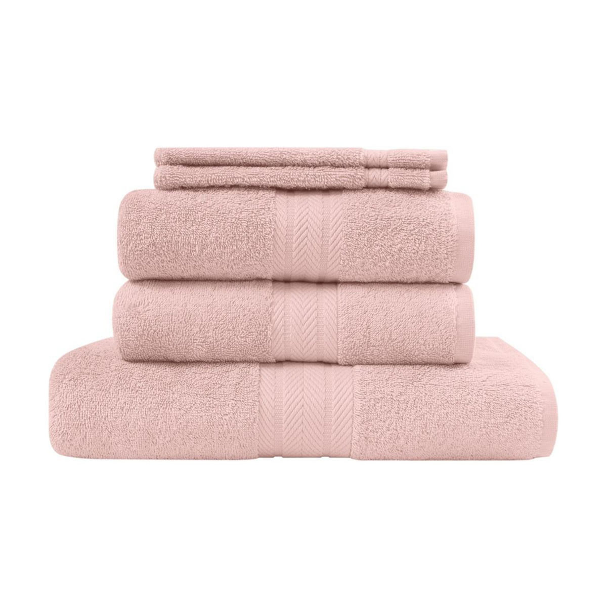 Sensei Maison Ensemble de bain 5 pièces (1 drap de bain + 2 serviettes de toilette + 2 gants) LUXURY