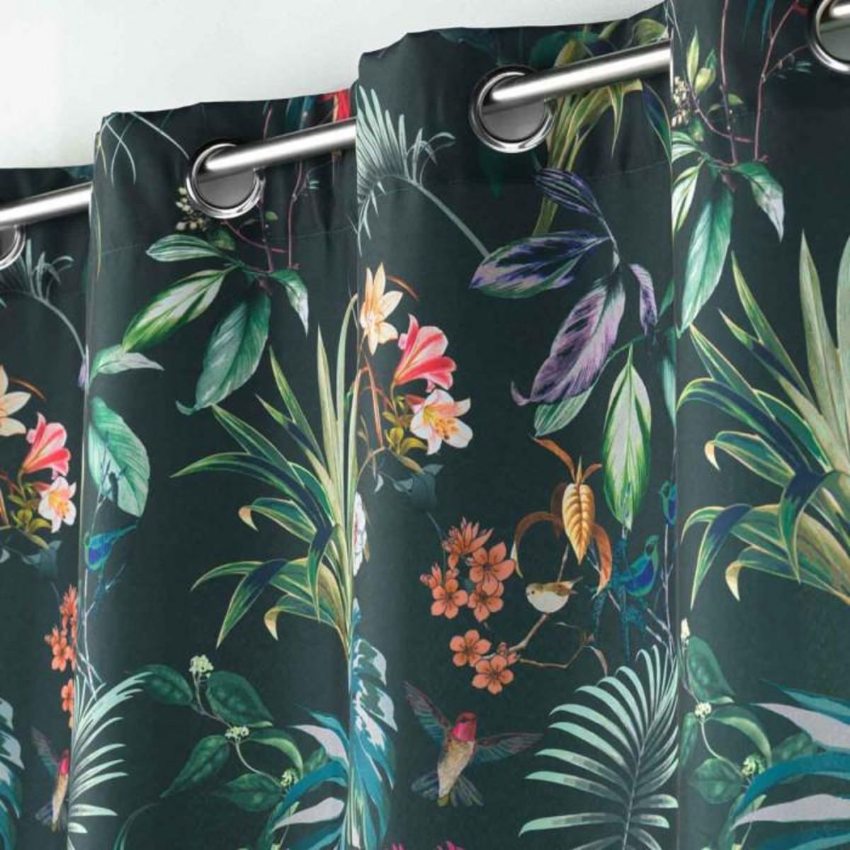 Paris Prix Rideau à Œillets  Féerie  140x260cm Émeraude