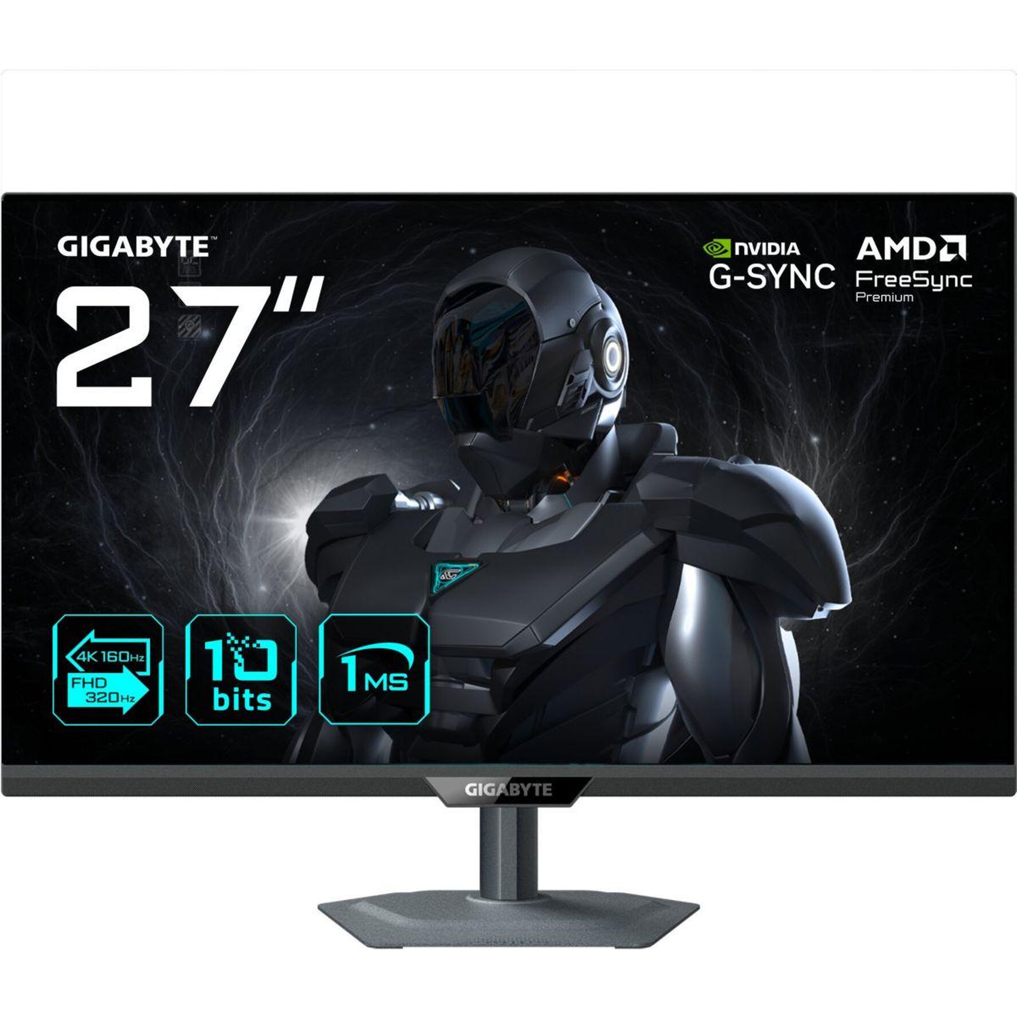 Voir la diapositive 2 : Gigabyte Ecran PC Gamer G27UP 27  4K 320Hz IPS HDR10 AMD FreeSync