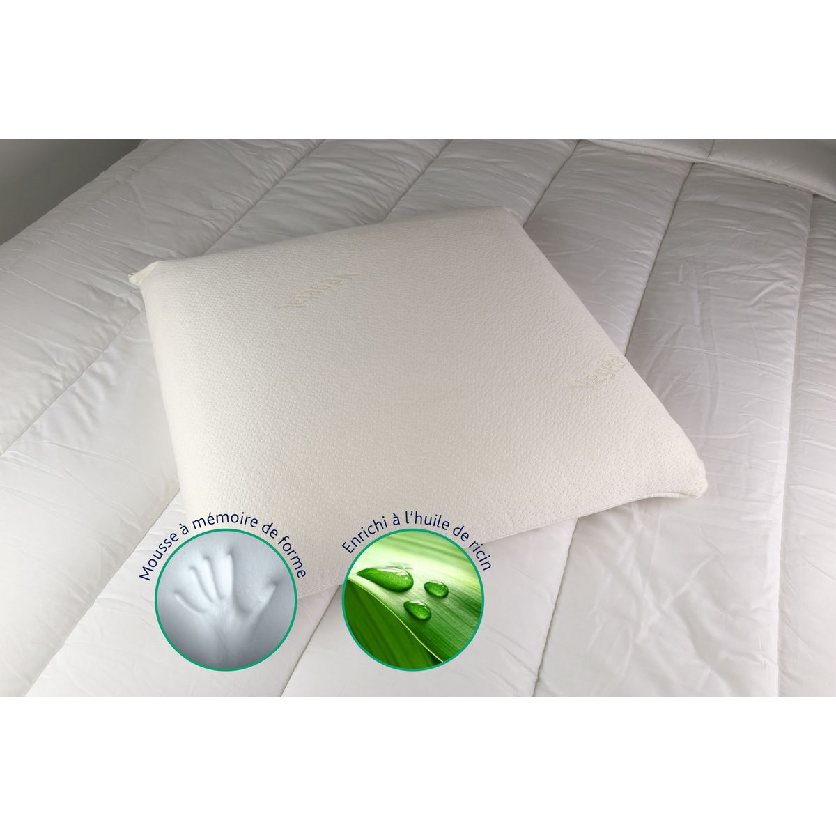 DODO Oreiller ergonomique polyester DODO MEMOREVES