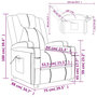 Voir la diapositive 6 : VIDAXL Fauteuil Noir Similicuir