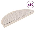 VIDAXL Tapis d'escalier autocollants 30 pcs 65x21x4 cm berbere