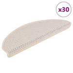 VIDAXL Tapis d'escalier autocollants 30 pcs 65x21x4 cm berbere