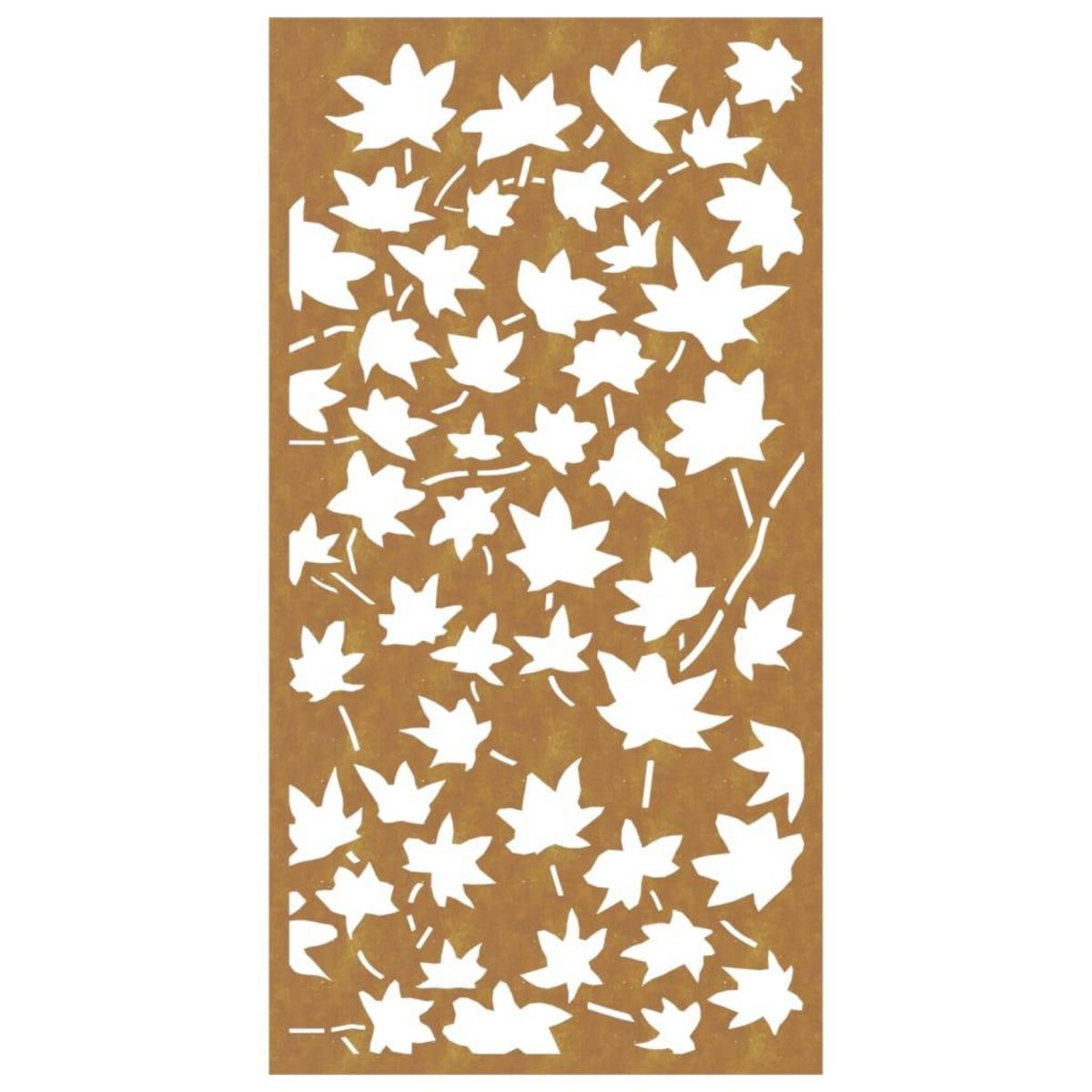 VIDAXL Decoration murale jardin 105x55 cm acier corten design feuille
