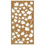 Voir la diapositive 4 : VIDAXL Decoration murale jardin 105x55 cm acier corten design feuille