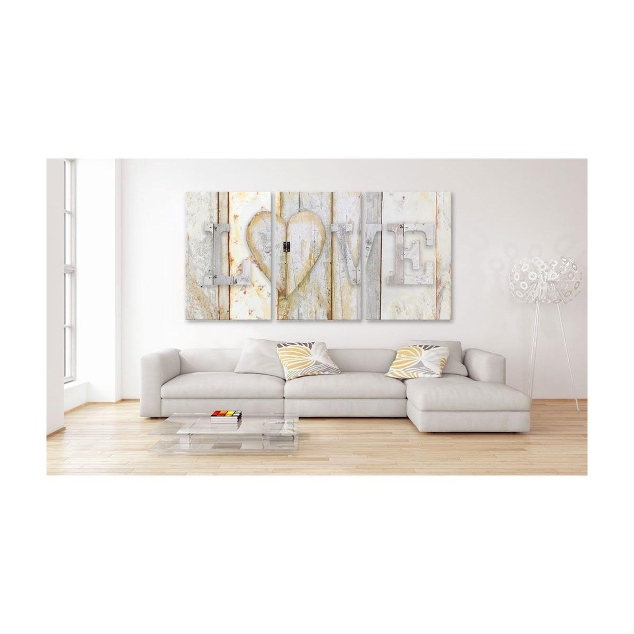 Voir la diapositive 2 : Paris Prix Tableau imprimé  vintage love  60x120cm