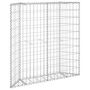 Voir la diapositive 2 : VIDAXL Lit sureleve a gabion en trapeze Acier galvanise 100x20x100 cm