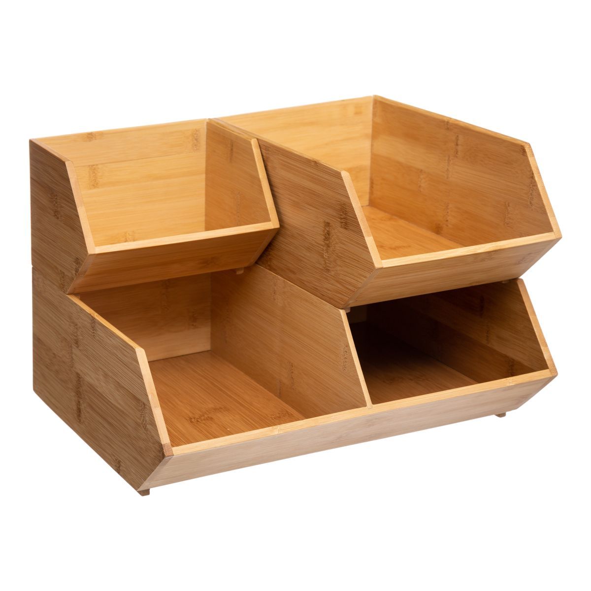 Organisateur en bambou coulissant