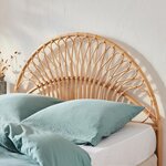 SWEEEK Tête de lit en rotin naturel, Malacca. Coloris disponibles : Marron