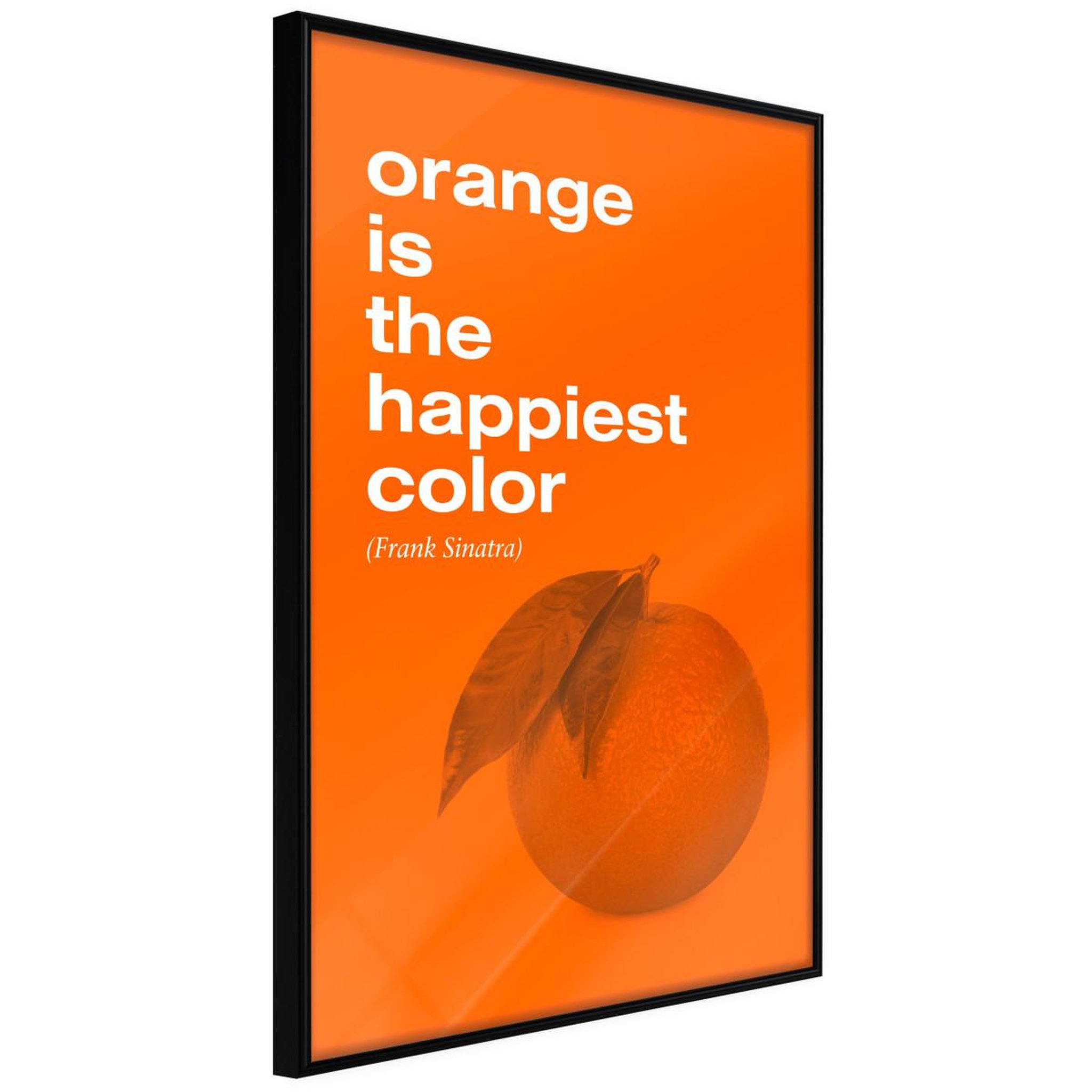 Paris Prix Affiche murale encadrée  orange colour. Coloris disponibles : Noir, Jaune
