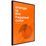 Paris Prix Affiche Murale Encadrée  Orange Colour. Coloris disponibles : Noir, Jaune