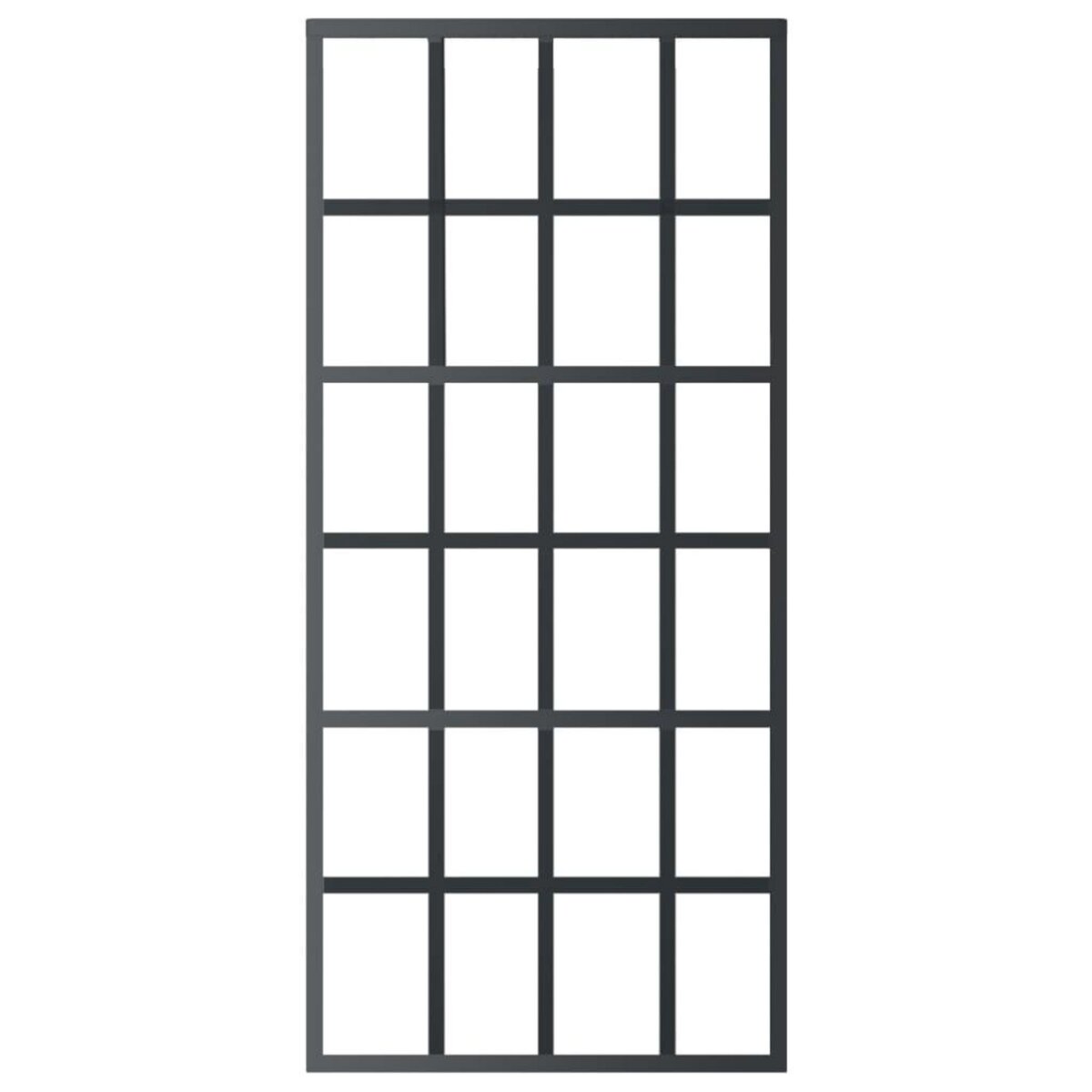 VIDAXL Porte coulissante et quincaillerie Verre et Aluminium 90x205 cm