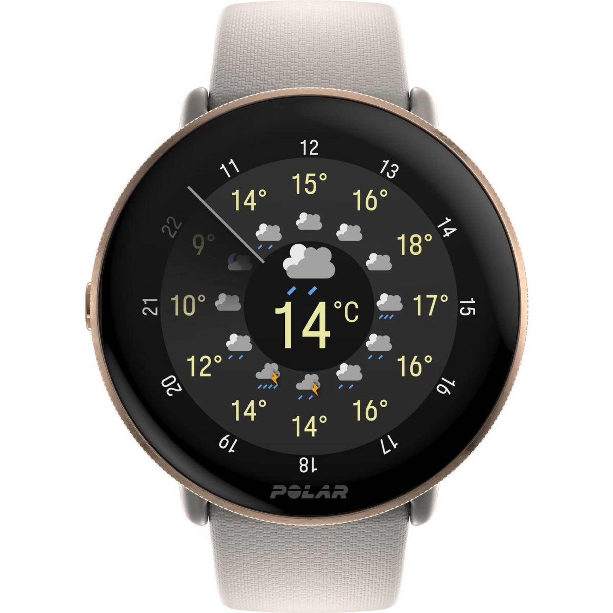 Voir la diapositive 2 : POLAR Montre sport Ignite 3 Greige/Sand S-L