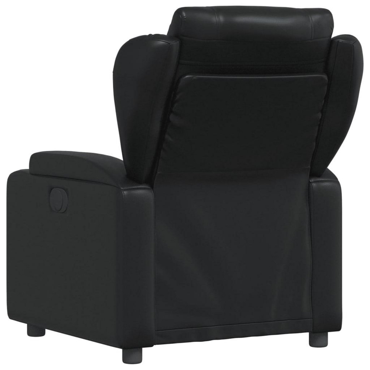 VIDAXL Fauteuil inclinable Noir Similicuir