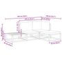 Voir la diapositive 6 : VIDAXL Salon de jardin avec coussins 4 pcs bois d'acacia massif