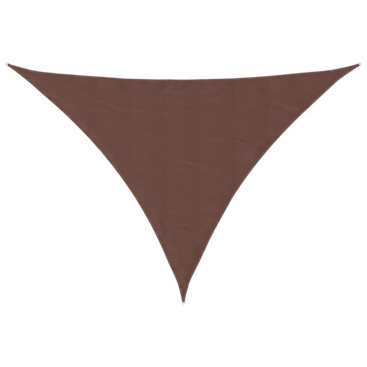VIDAXL Voile de parasol tissu oxford triangulaire 3x4x4 m marron
