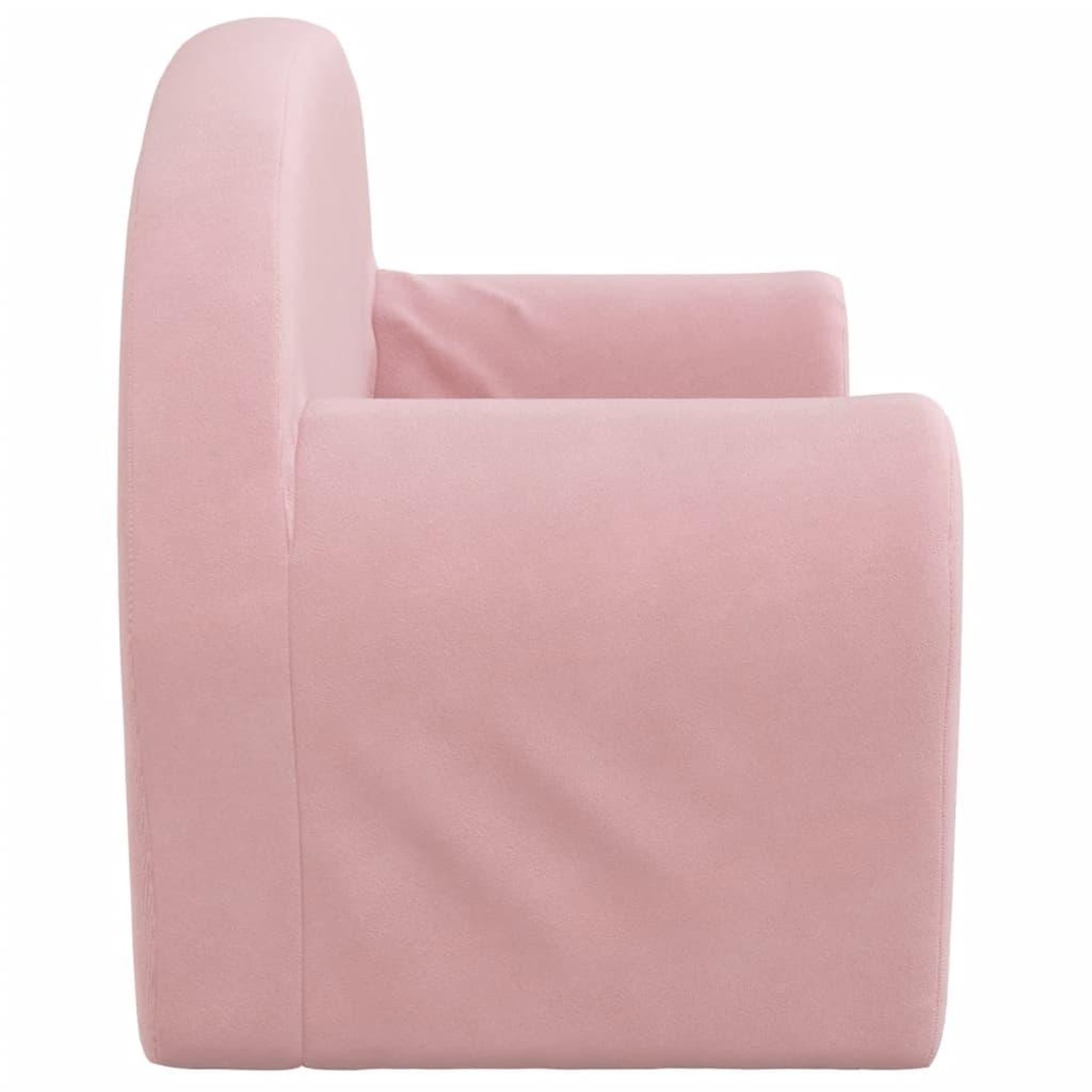Voir la diapositive 5 : VIDAXL Canape-lit pour enfants 2 places rose peluche douce