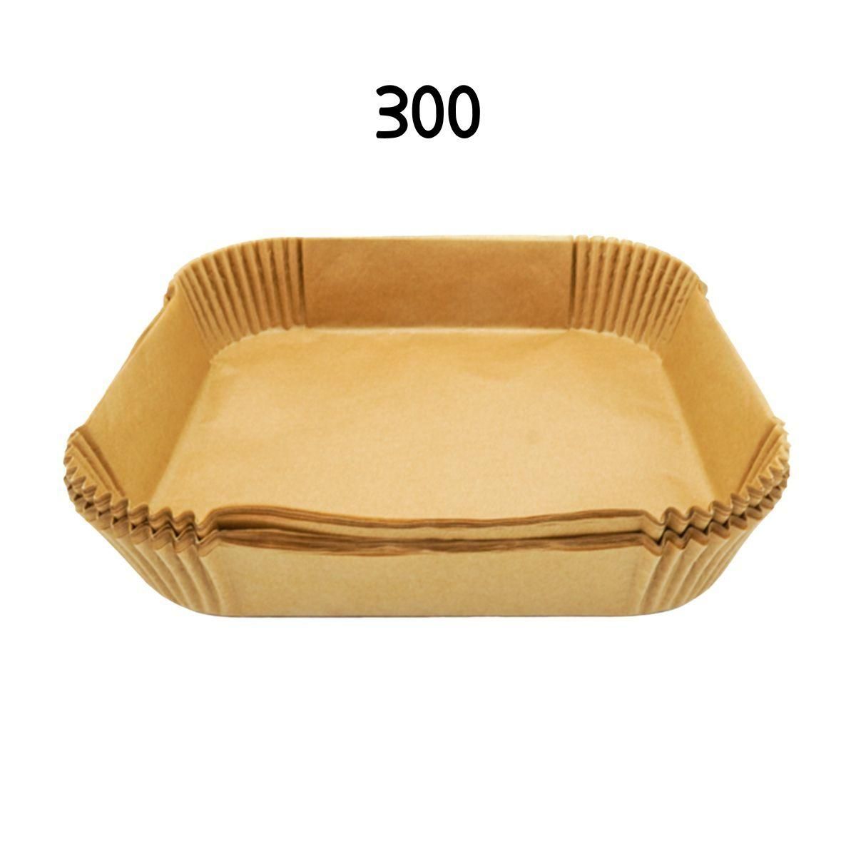 Fackelmann Lot de 300 Moules en papier air fryer carrés 20 cm Fackelmann