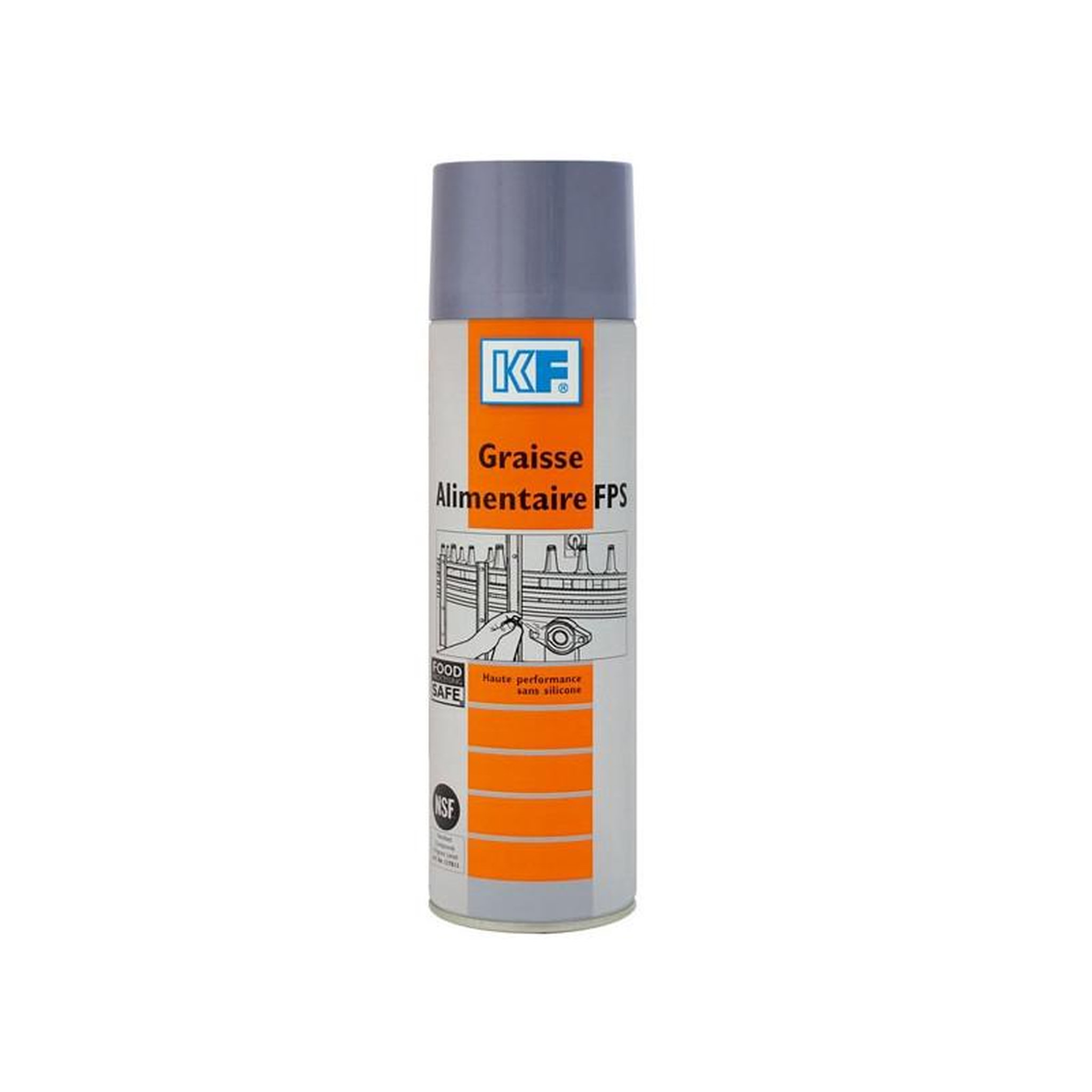 KF Graisse alimentaire FPS aérosol 650ml brut 500ml net KF 9560