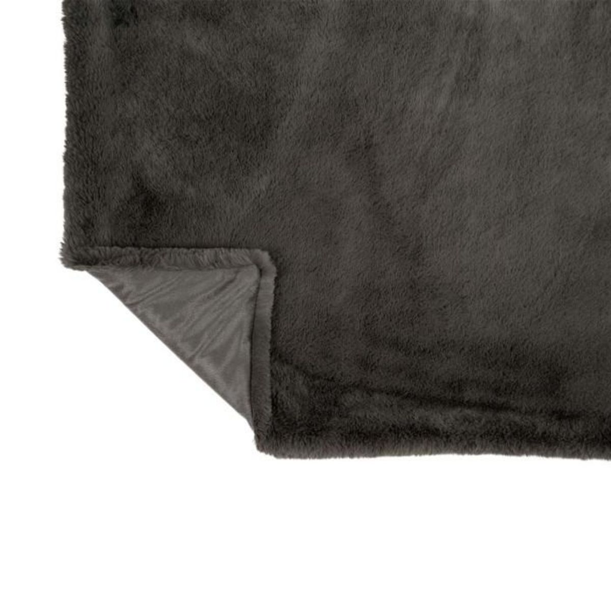 Paris Prix Plaid Imitation Fourrure  Cutie  130x180cm Gris Foncé
