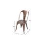 Voir la diapositive 4 : Rendez vous déco Lot de 2 chaises en métal chromé - Indus