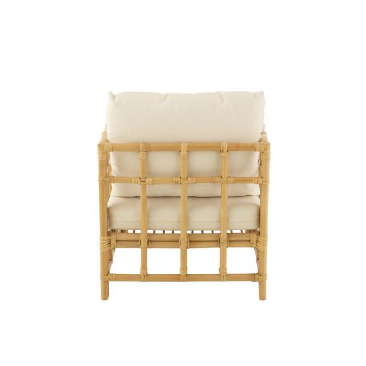 Paris Prix Fauteuil en Rotin & Coussin  Elise  73cm Naturel