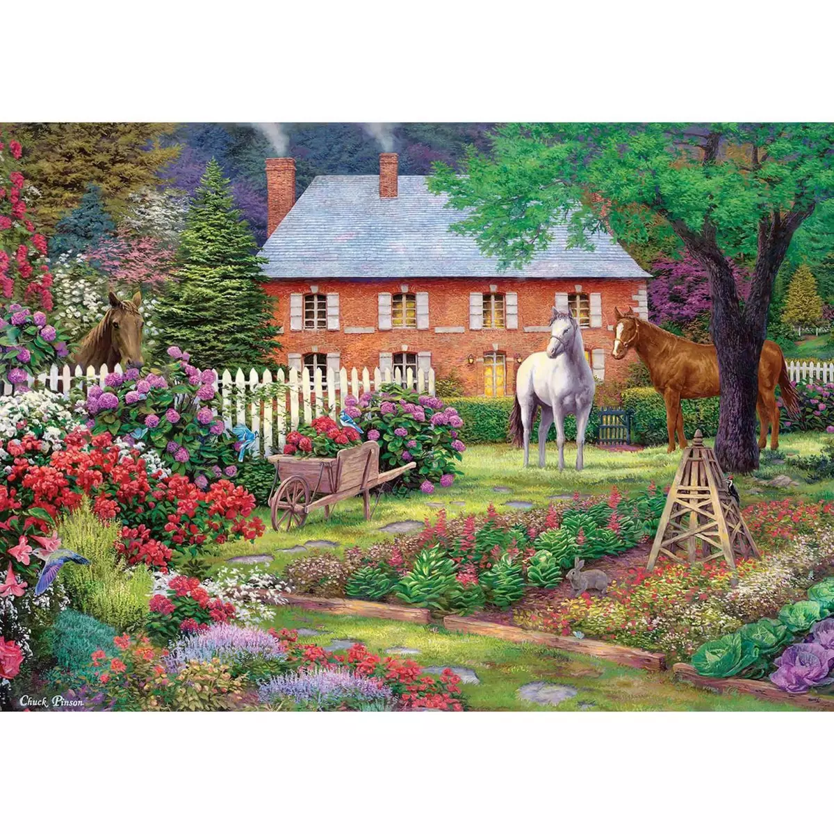 Art Puzzle Puzzle 1500 pièces : Le Jardin du Cheval