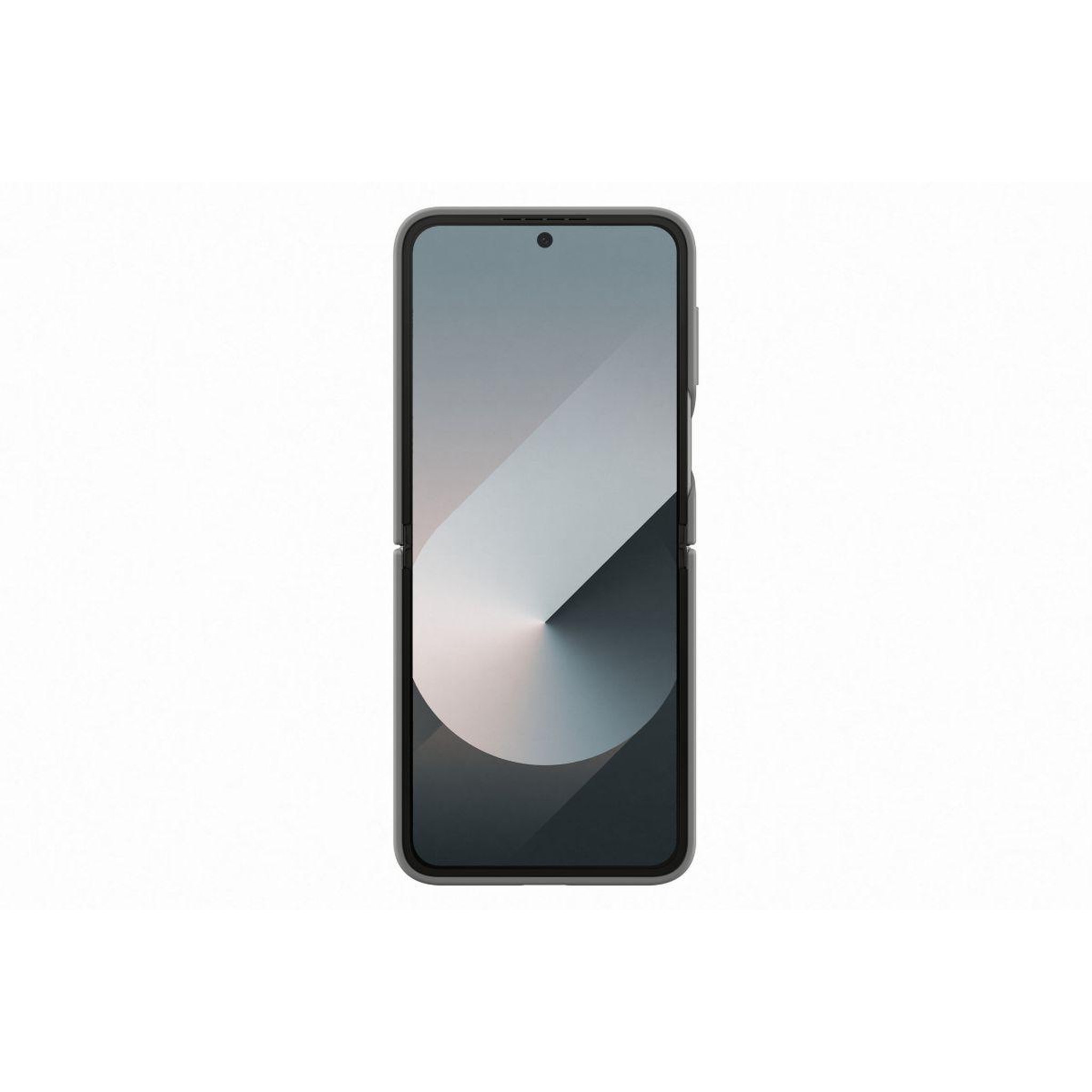 Voir la diapositive 4 : Samsung Coque z flip6 silicone gris avec anneau
