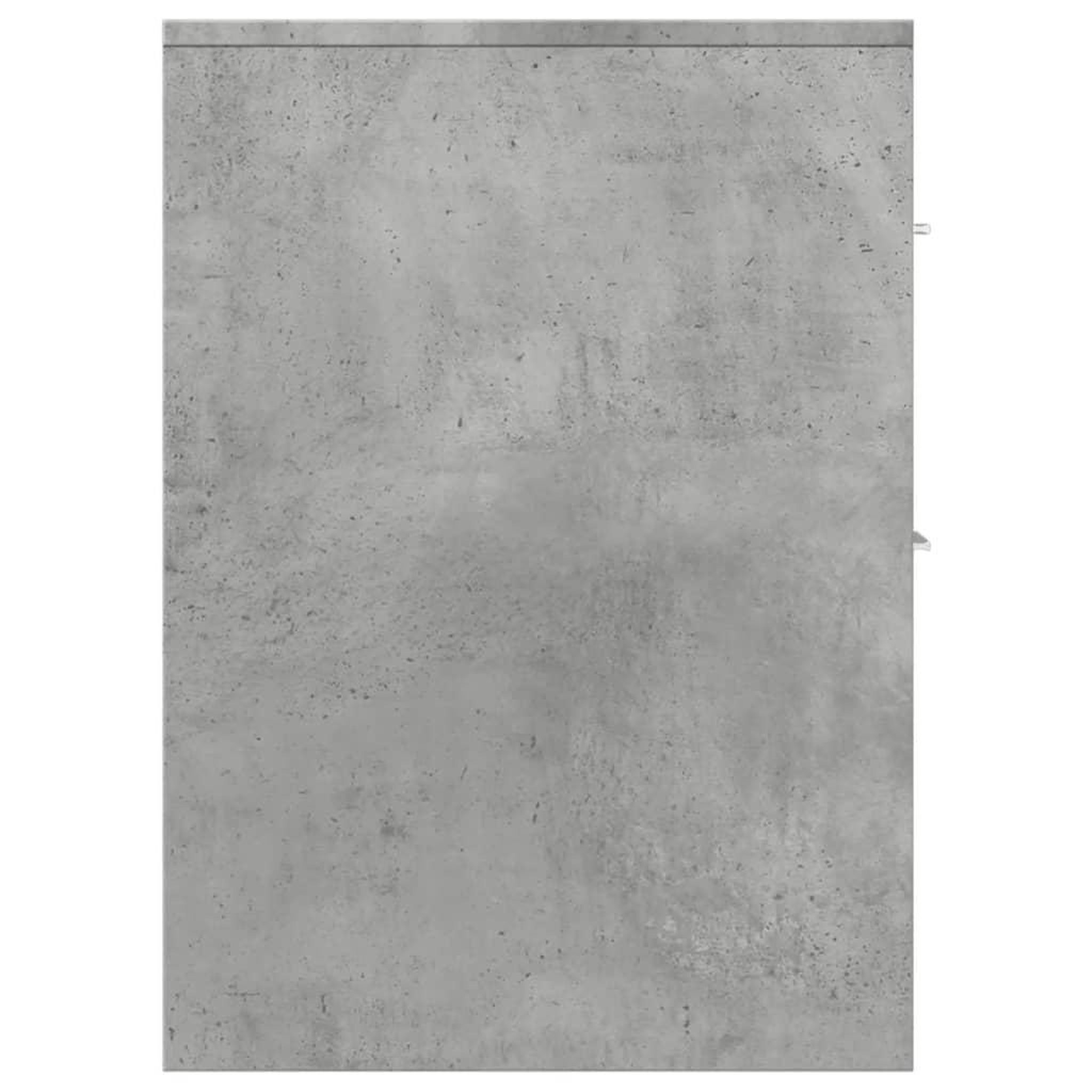 Voir la diapositive 5 : VIDAXL Armoire de salle de bain etroite avec roulettes gris beton