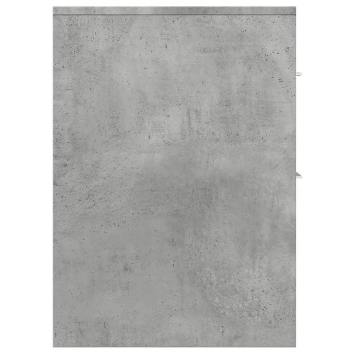 VIDAXL Armoire de salle de bain etroite avec roulettes gris beton