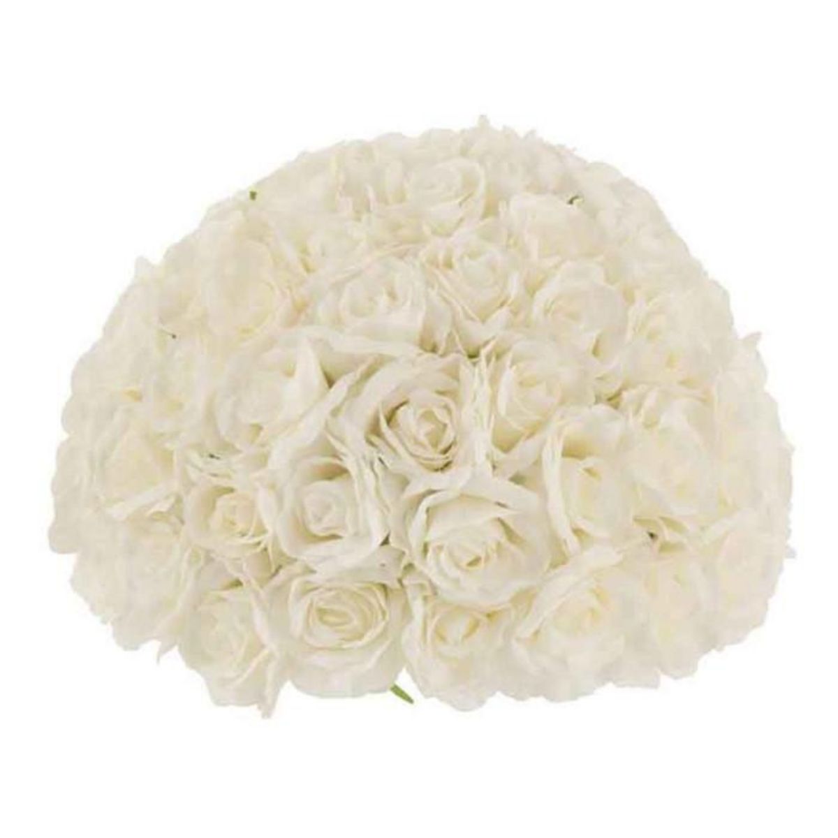 Paris Prix Boule de Fleurs Artificielles  Roses  43cm Blanc