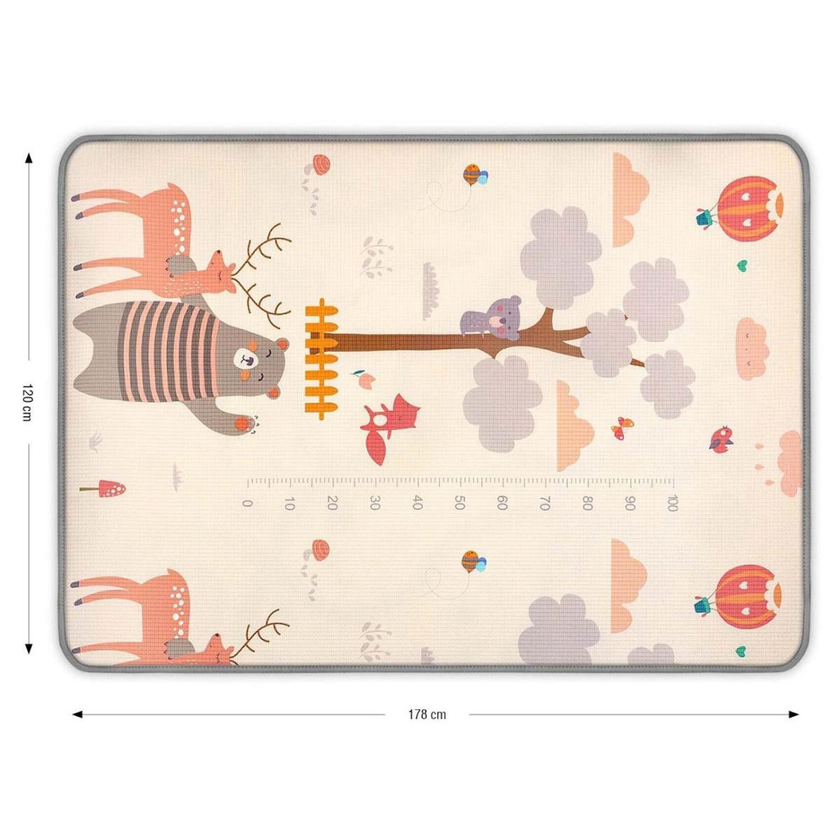 MILLY MALLY Tapis de jeu en mousse roulé  Kinder Animaux