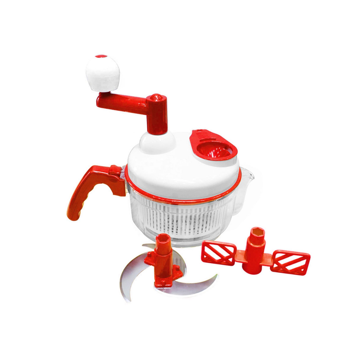 ACTUEL Moulin avec hachoir + Batteur à oeufs + Essoreuse 