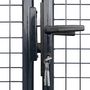 Voir la diapositive 3 : VIDAXL Portail en maille de jardin Acier galvanise 400 x 150 cm Gris