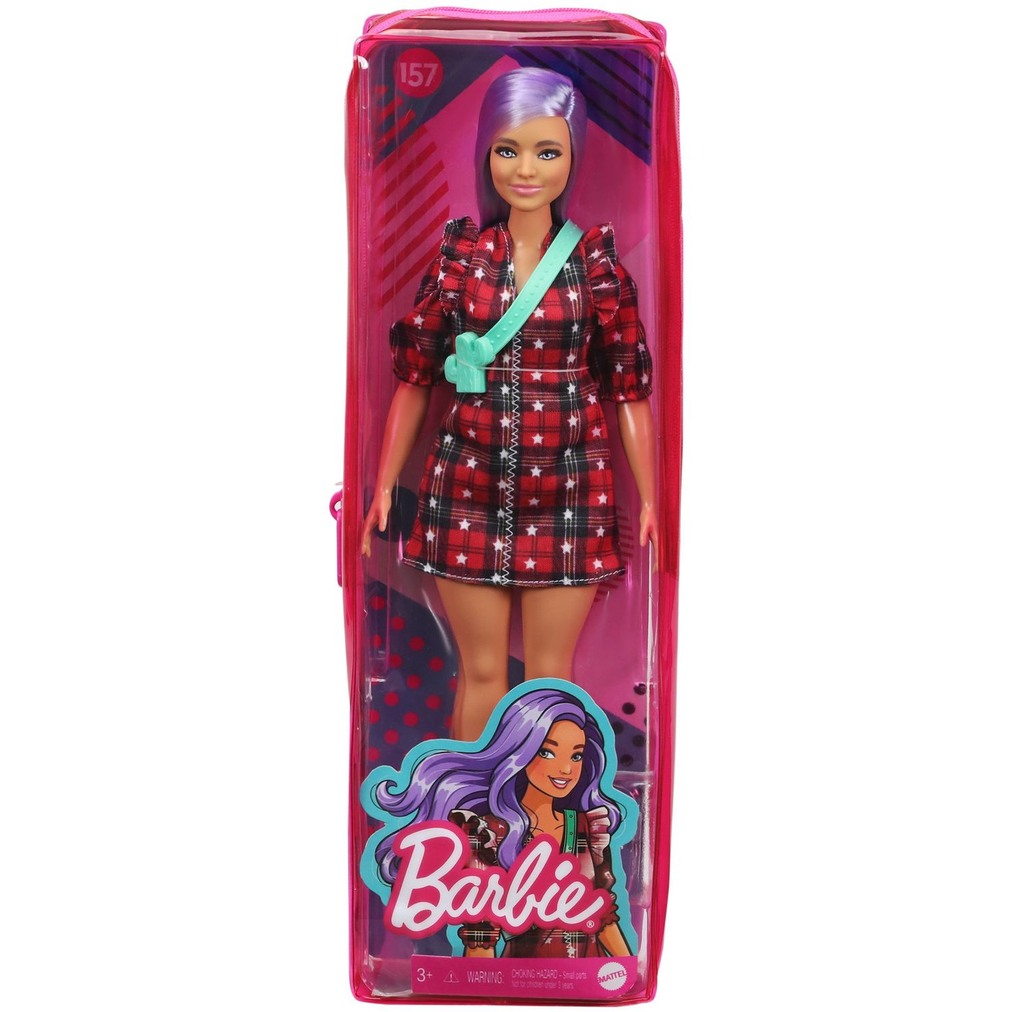 Voir la diapositive 3 : BARBIE Poupée Barbie Fashionistas - Cheveux violets