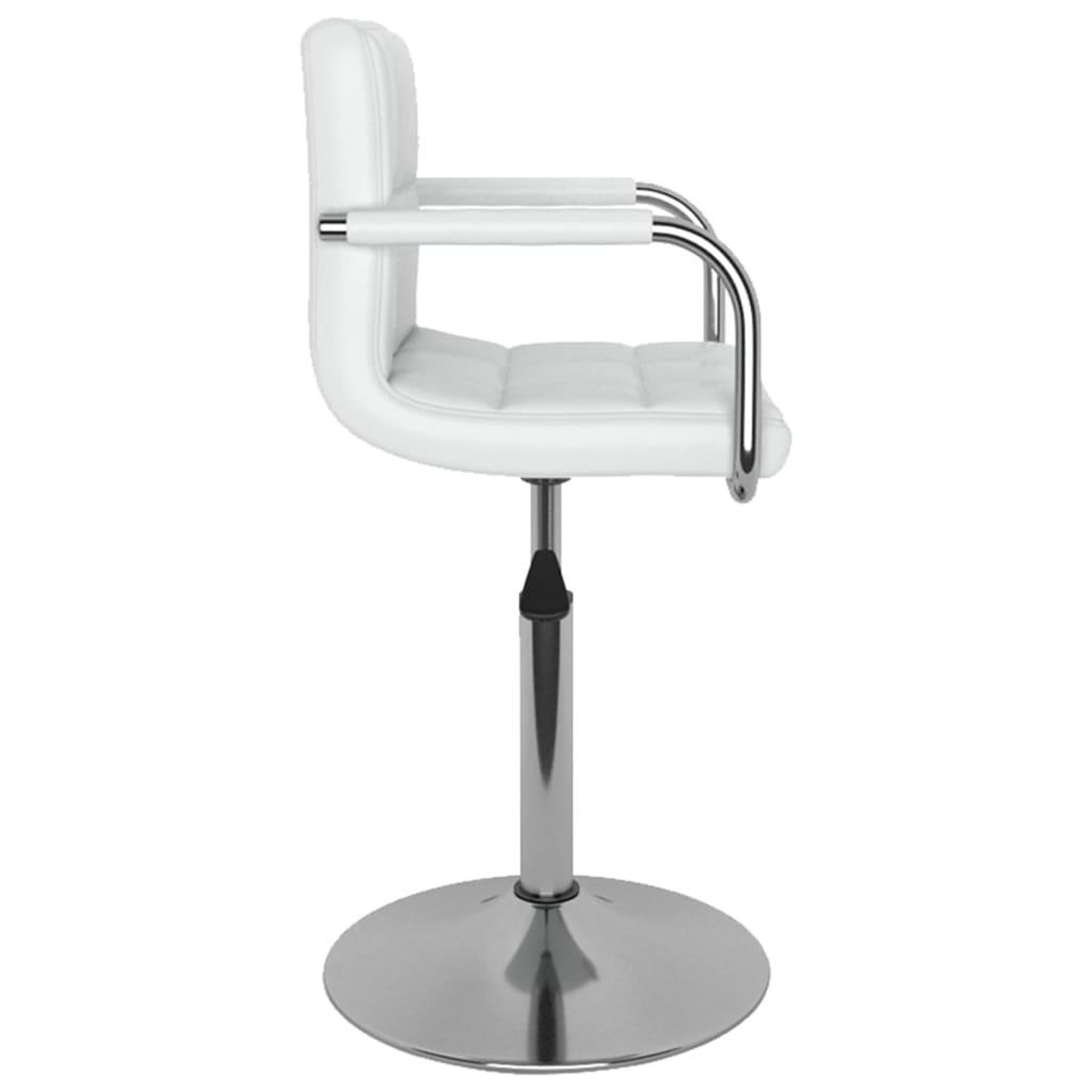 Voir la diapositive 3 : VIDAXL Chaise de salle a manger Blanc Similicuir