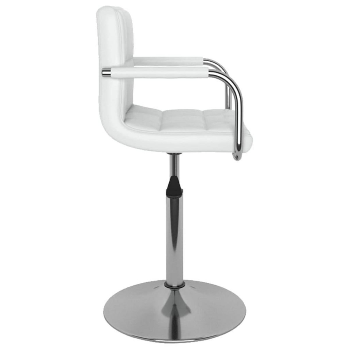 VIDAXL Chaise de salle a manger Blanc Similicuir