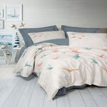 Home collection Parure de lit enfant avec taie(s) 100 % coton Kaija. Coloris disponibles : Bleu