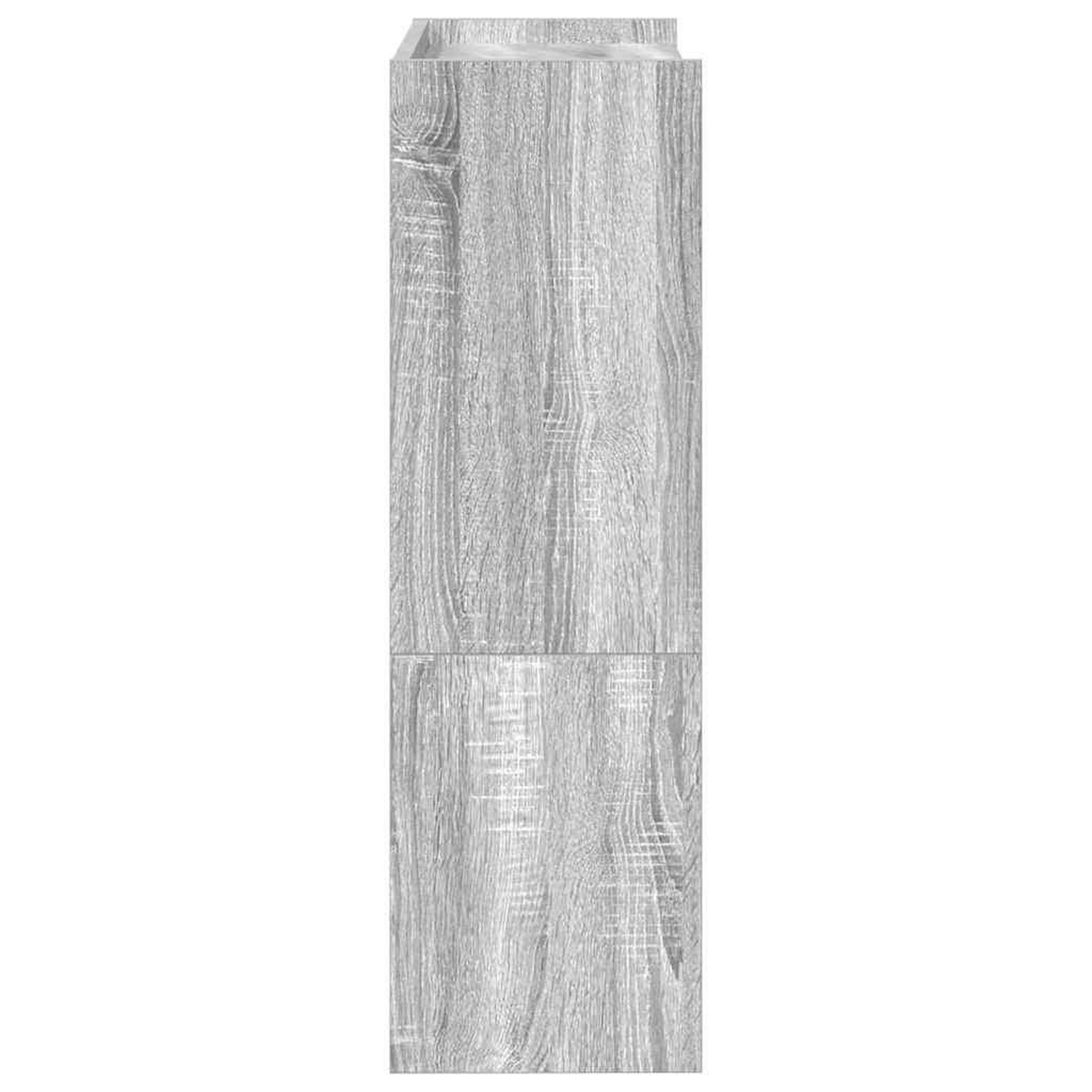 Voir la diapositive 5 : VIDAXL Etagere a chaussures sonoma gris 60x25x81 cm bois d'ingenierie