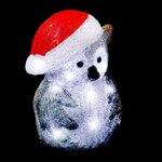 FEERIC LIGHT & CHRISTMAS Décoration Lumineuse de Noël  Hibou  24cm Gris