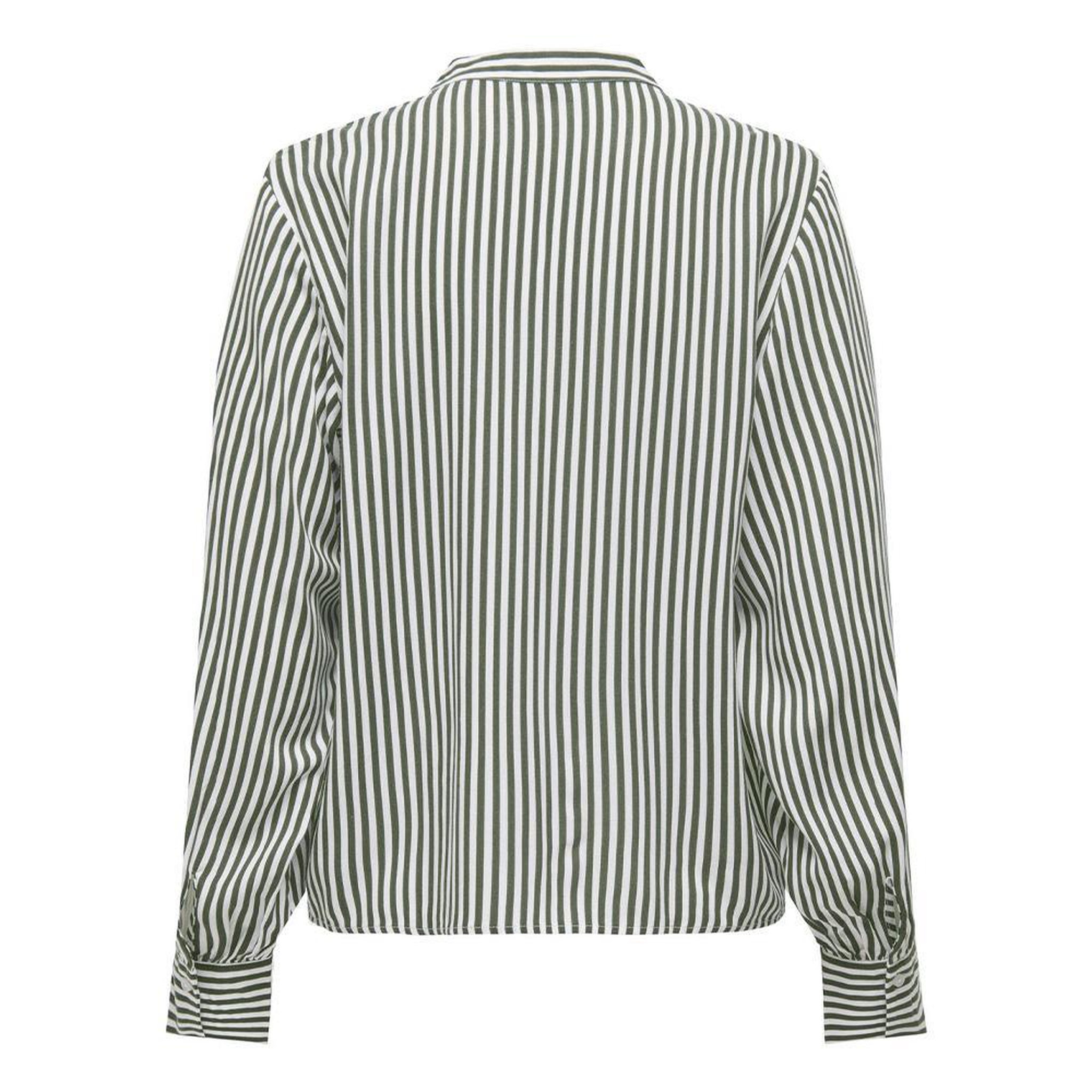 Voir la diapositive 2 : JACQUELINE DE YONG Blouse Blanche/Kaki Femme JDY Laurel