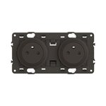 Legrand Bloc 2p affleur compo celiane noir