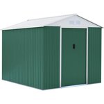 Habitat et Jardin Abri de jardin métal  Rosas  - 10,85 m² - Vert