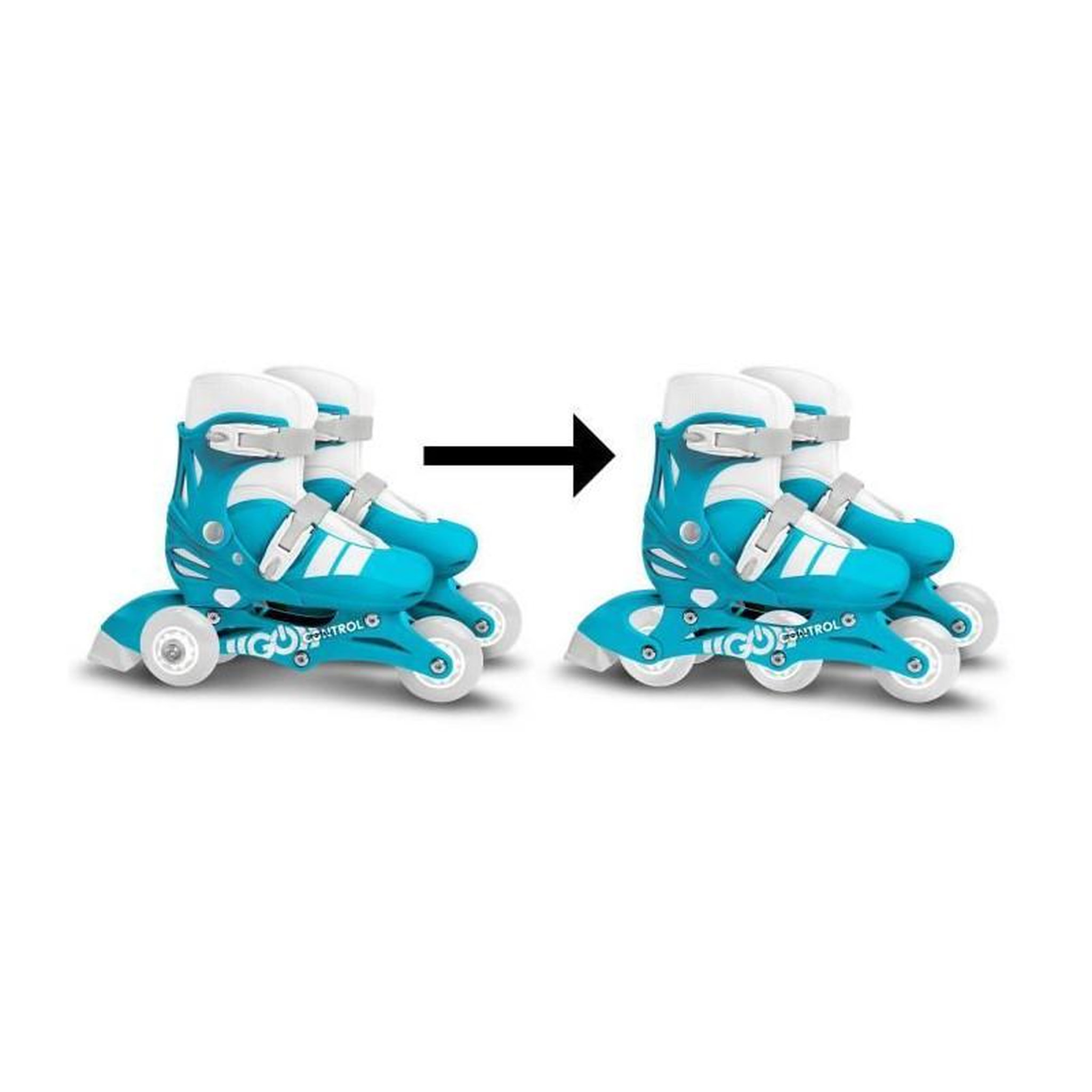 Voir la diapositive 4 : STAMP Patins en ligne 2-en-1 - STAMP - SKIDS CONTROL - 3 roues - Taille 27-30 - Mixte