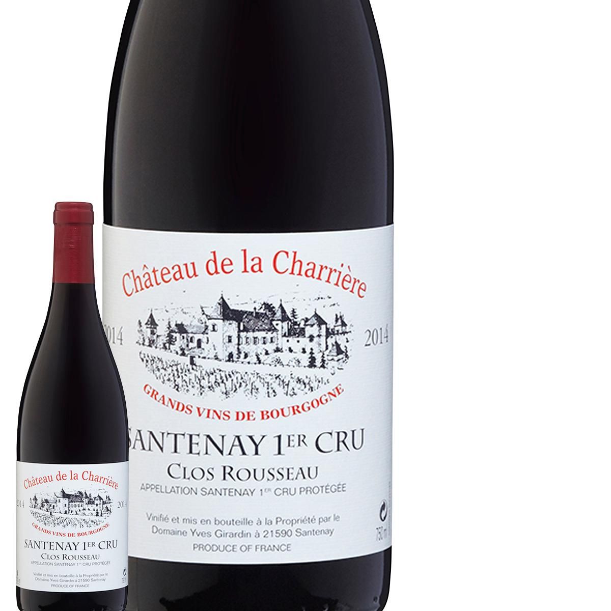 Domaine Yves Girardin Château de la Charrière Clos Rousseau Santenay Rouge 