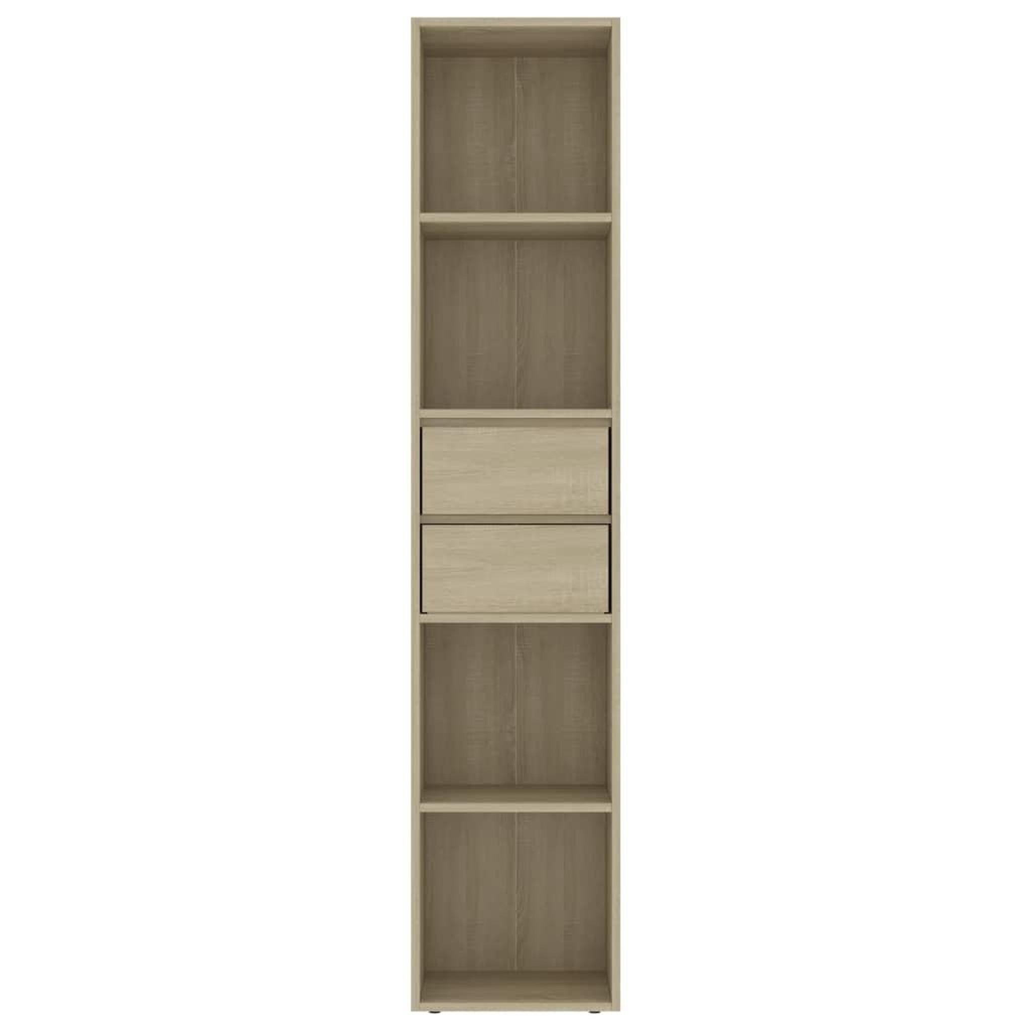 Voir la diapositive 4 : VIDAXL Bibliotheque Chene sonoma 36x30x171 cm Bois d'ingenierie