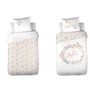 Voir la diapositive 5 : COTE DECO Housse de couette 140x200 réversible + 1 taie en coton adouci