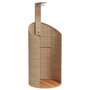 Voir la diapositive 2 : VIDAXL Douche d'exterieur beige 100x100x241,5cm poly rotin bois acacia